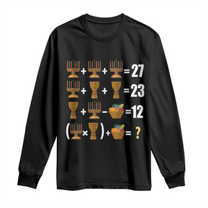 Funny 67 Kwanzaa Math Long Sleeve Shirt Six Seven Meme Kinara Candles African American Christmas - African Pride