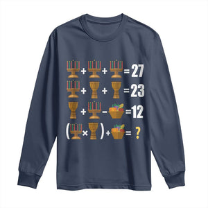Funny 67 Kwanzaa Math Long Sleeve Shirt Six Seven Meme Kinara Candles African American Christmas - African Pride