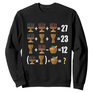 Funny 67 Kwanzaa Math Sweatshirt Six Seven Meme Kinara Candles African American Christmas - African Pride
