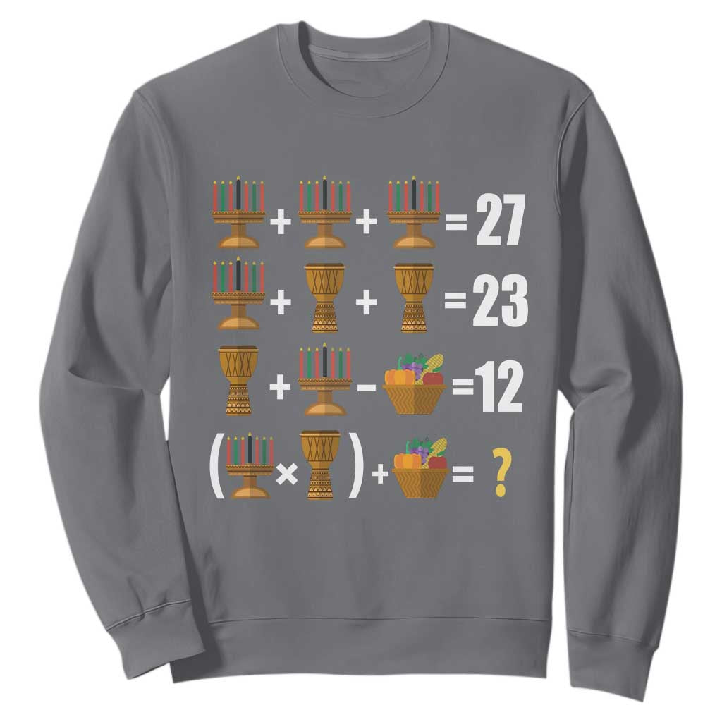 Funny 67 Kwanzaa Math Sweatshirt Six Seven Meme Kinara Candles African American Christmas - African Pride