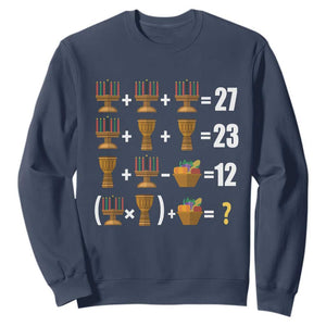 Funny 67 Kwanzaa Math Sweatshirt Six Seven Meme Kinara Candles African American Christmas - African Pride