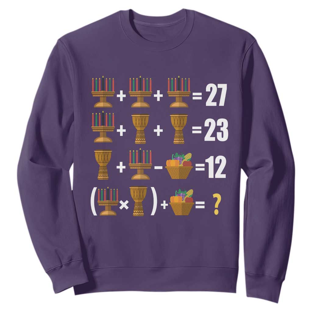 Funny 67 Kwanzaa Math Sweatshirt Six Seven Meme Kinara Candles African American Christmas - African Pride