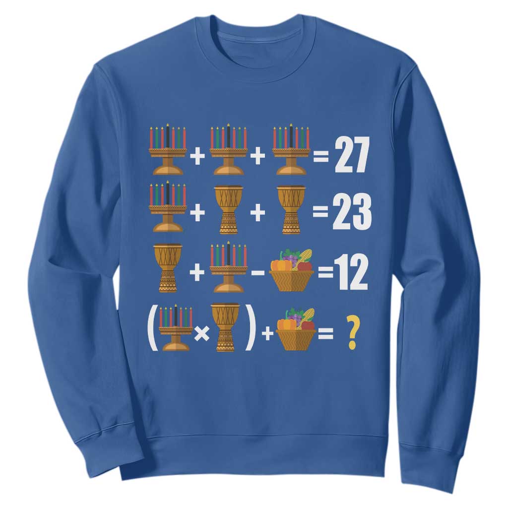 Funny 67 Kwanzaa Math Sweatshirt Six Seven Meme Kinara Candles African American Christmas - African Pride