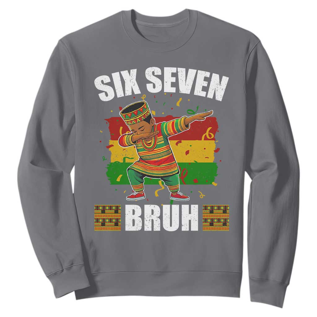 Funny 67 Kwanzaa Sweatshirt Six Seven Bruh Dabbing African Heritage - African Pride