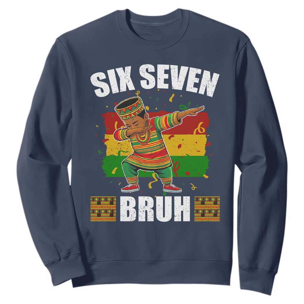 Funny 67 Kwanzaa Sweatshirt Six Seven Bruh Dabbing African Heritage - African Pride