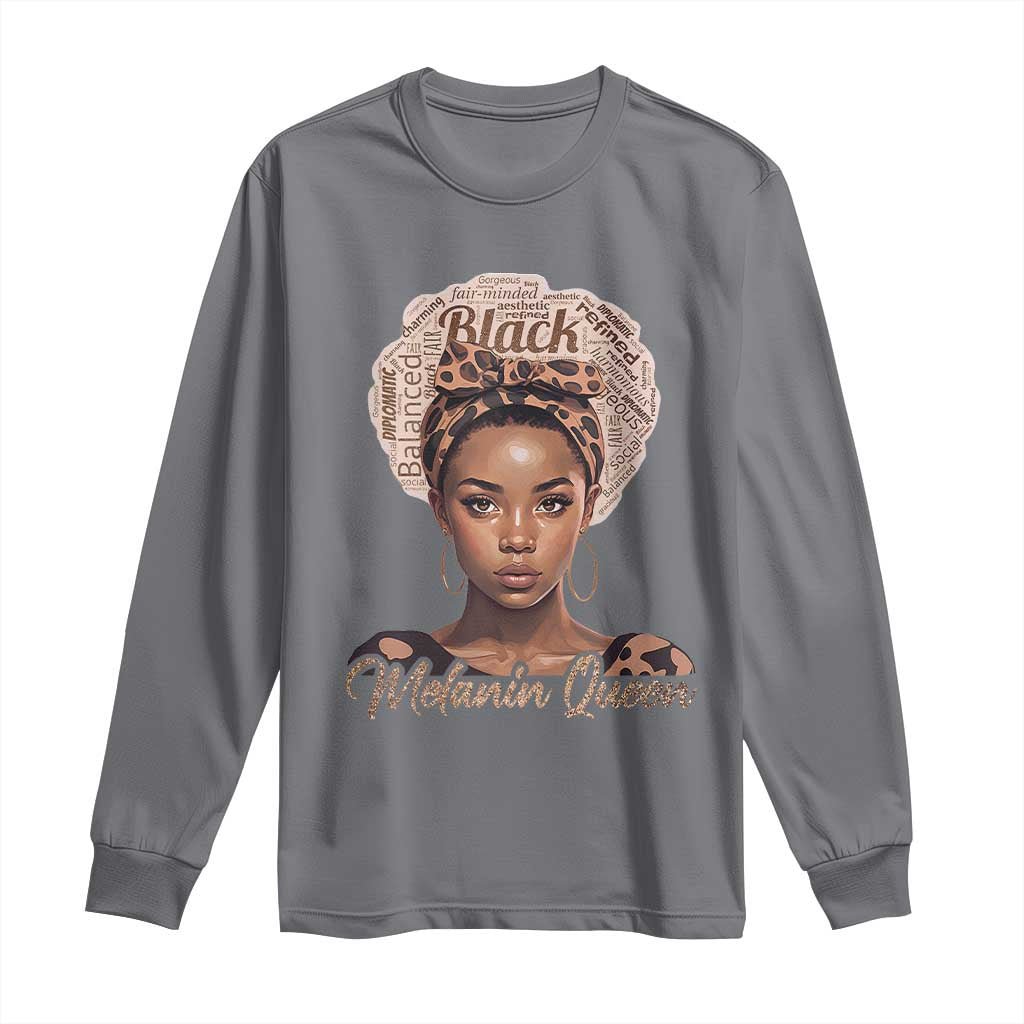 Melanin Queen Long Sleeve Shirt Proud African American