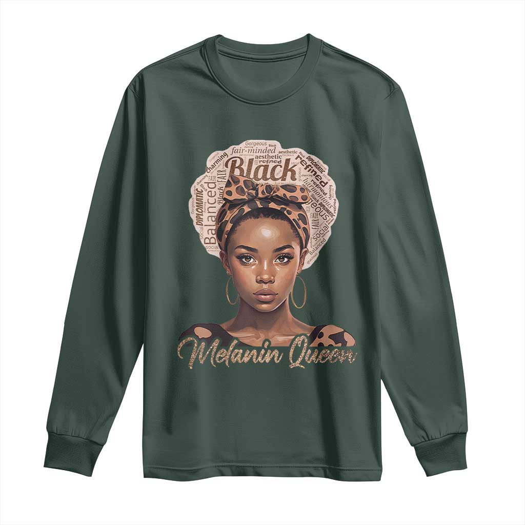 Melanin Queen Long Sleeve Shirt Proud African American