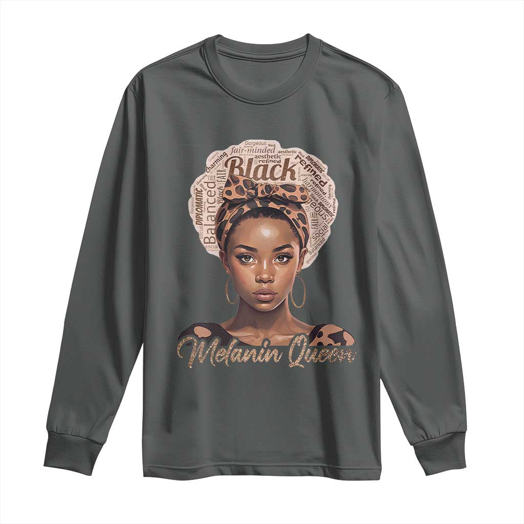 Melanin Queen Long Sleeve Shirt Proud African American