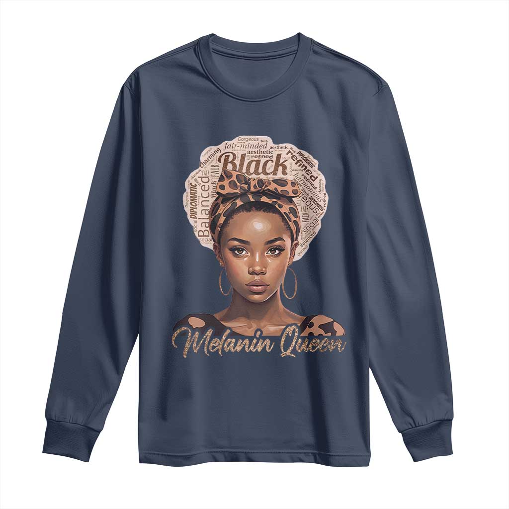Melanin Queen Long Sleeve Shirt Proud African American