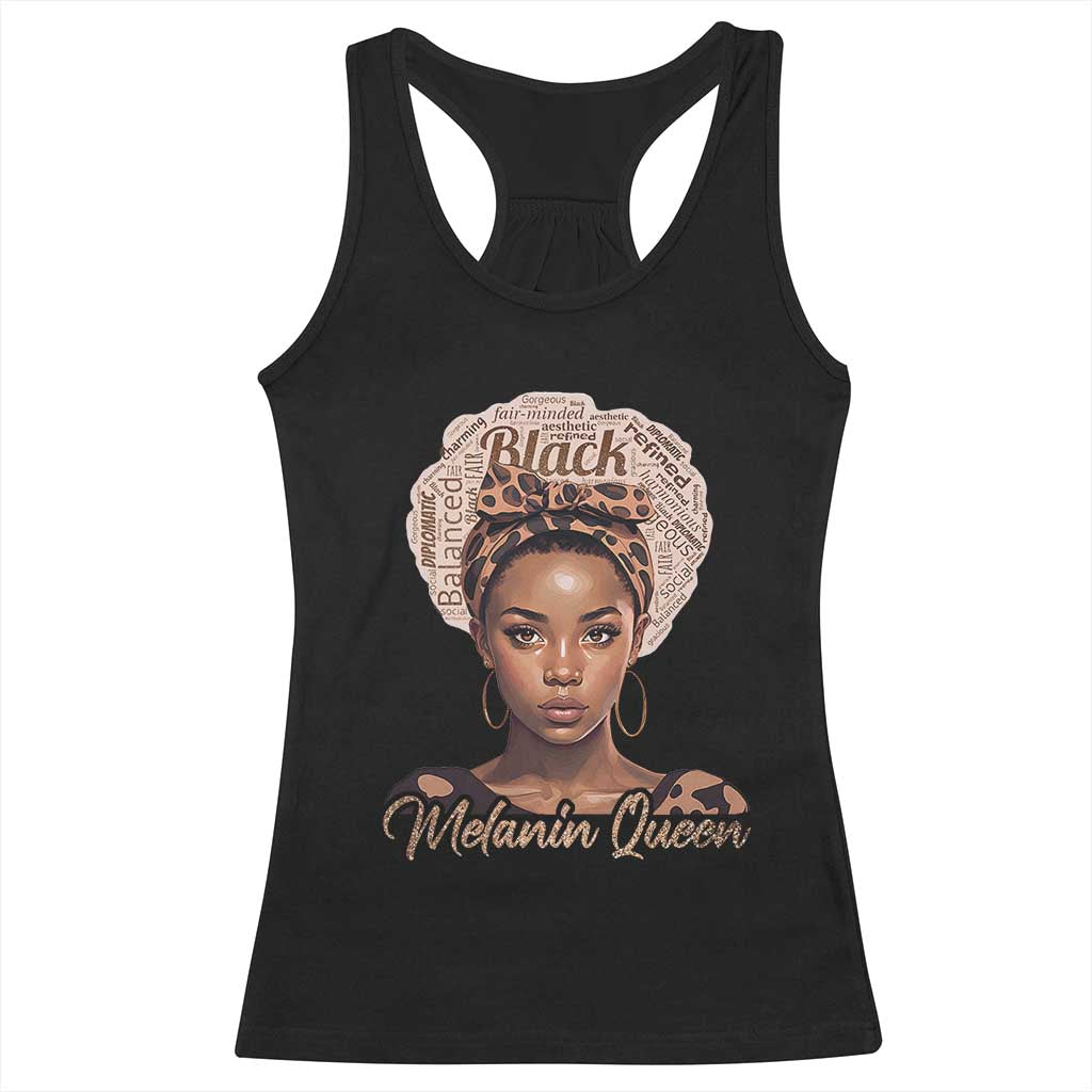 Melanin Queen Racerback Tank Top Proud African American
