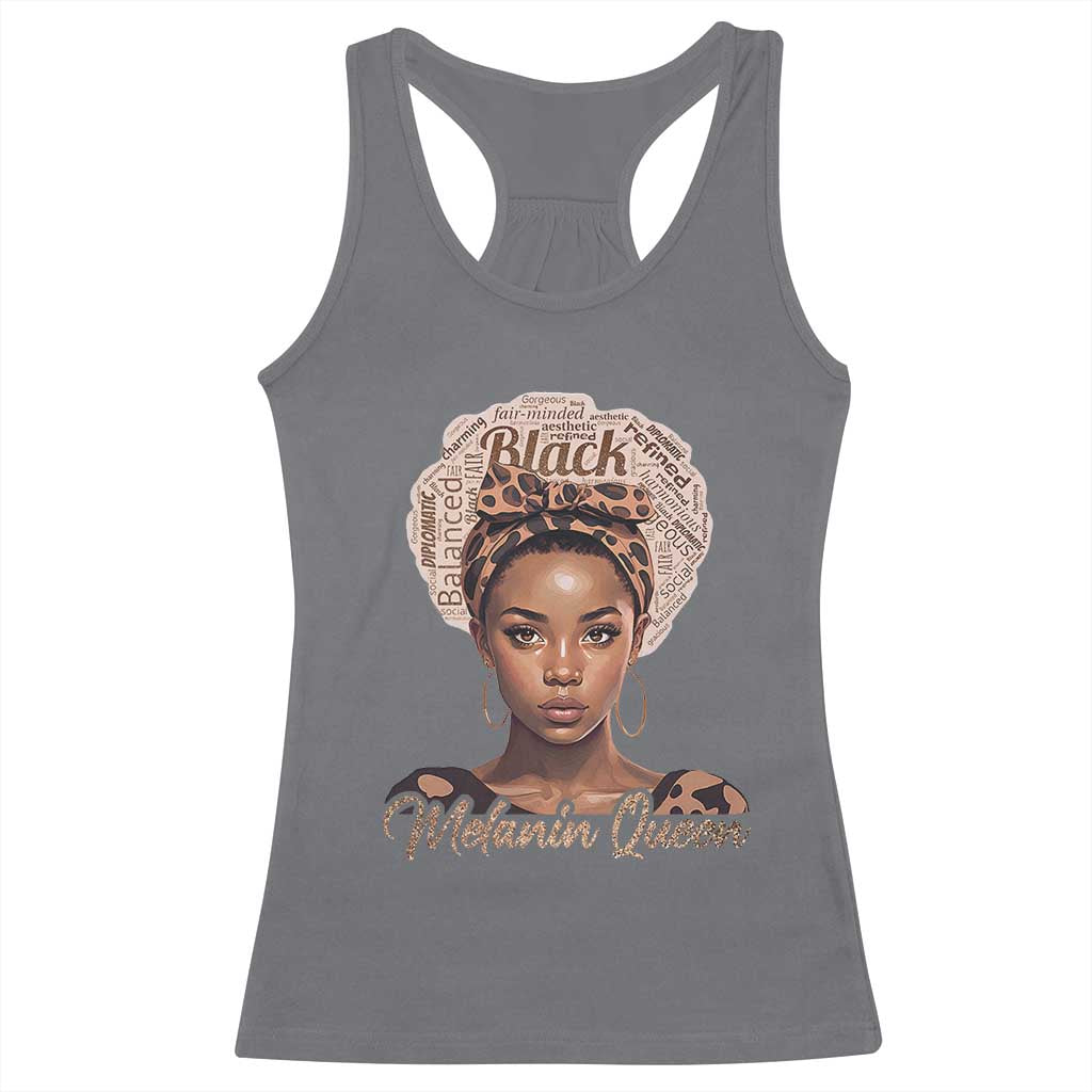 Melanin Queen Racerback Tank Top Proud African American
