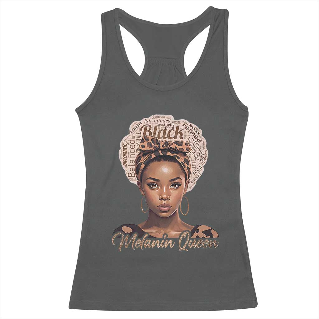 Melanin Queen Racerback Tank Top Proud African American