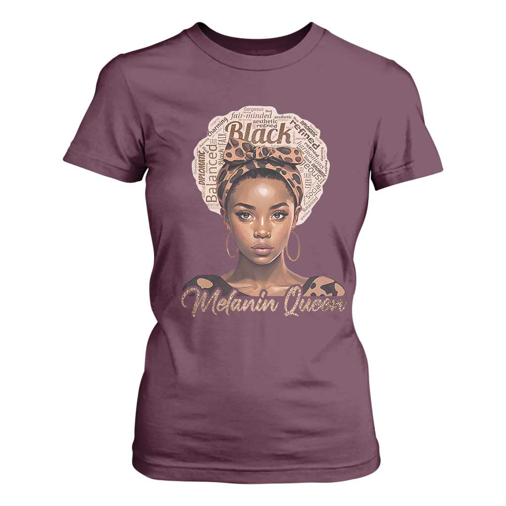 Melanin Queen T Shirt For Women Proud African American