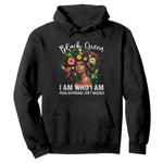Proud African American Melanin Afro Girl Hoodie Black Queen I Am Who I Am Your Approval Isn't Needed