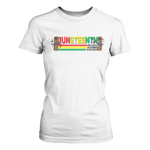 Juneteenth 1865 T Shirt For Women Believe Achieve Succeed Independence Day Breaking Every Chain