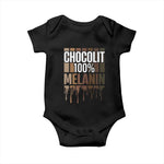 Funny Chocolit 100% Baby Onesie Melanin Black Pride African American