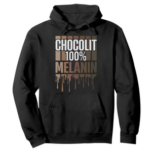 Funny Chocolit 100% Hoodie Melanin Black Pride African American