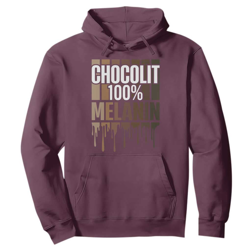 Funny Chocolit 100% Hoodie Melanin Black Pride African American