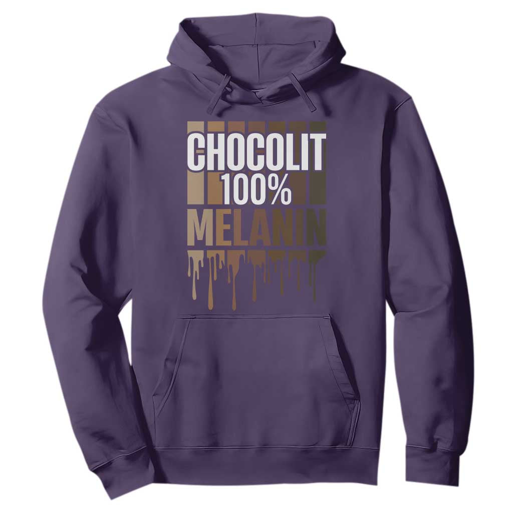 Funny Chocolit 100% Hoodie Melanin Black Pride African American