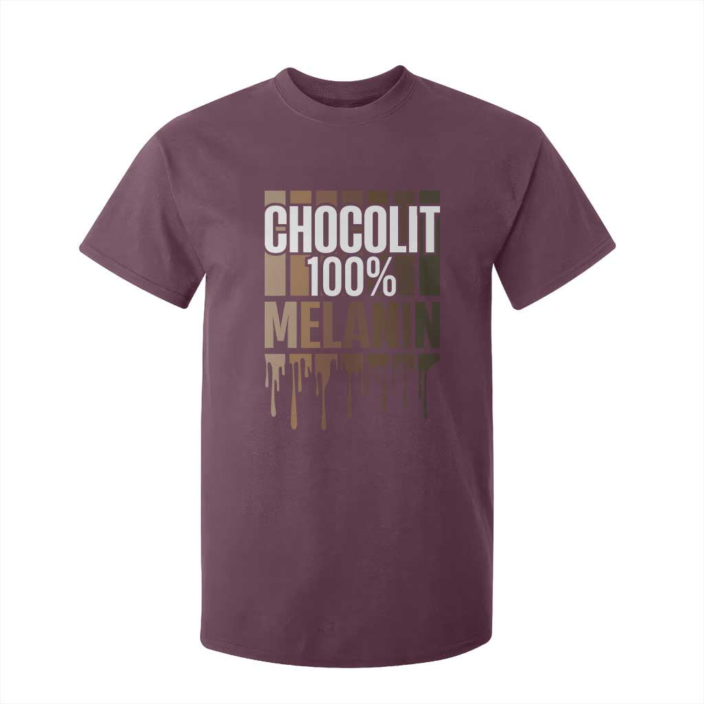 Funny Chocolit 100% T Shirt For Kid Melanin Black Pride African American