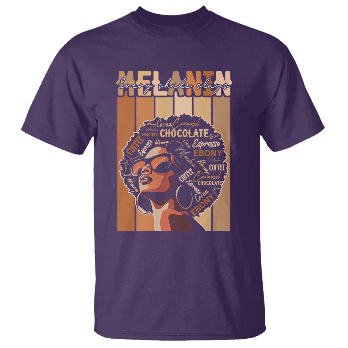 Melanin Every Shade Slays T Shirt Melanin Black Afro Queen African American Pride