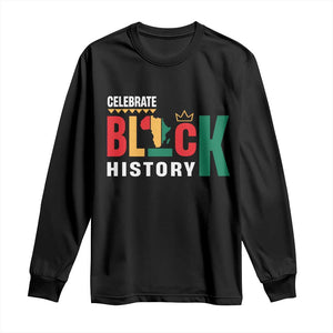 Celebrate Black History Month Long Sleeve Shirt African American History Africa Map
