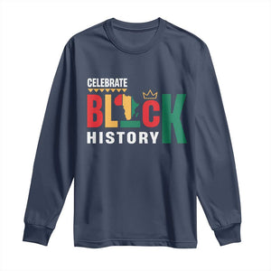 Celebrate Black History Month Long Sleeve Shirt African American History Africa Map