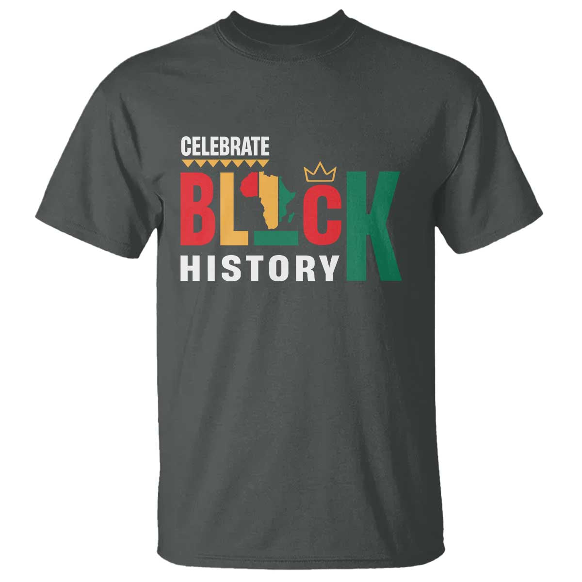 Celebrate Black History Month T Shirt African American History Africa Map