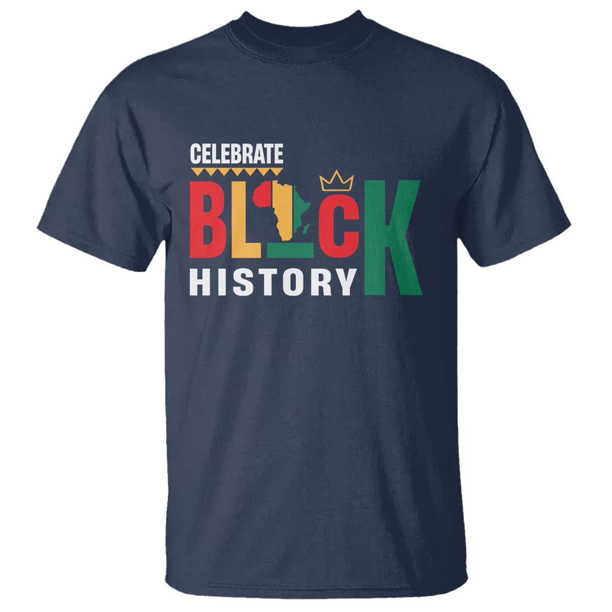 Celebrate Black History Month T Shirt African American History Africa Map