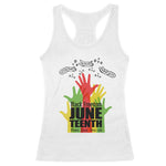 Juneteenth 1865 Racerback Tank Top Black Freedom Juneteenth Peace Love Free - ish Breaking Every Chain