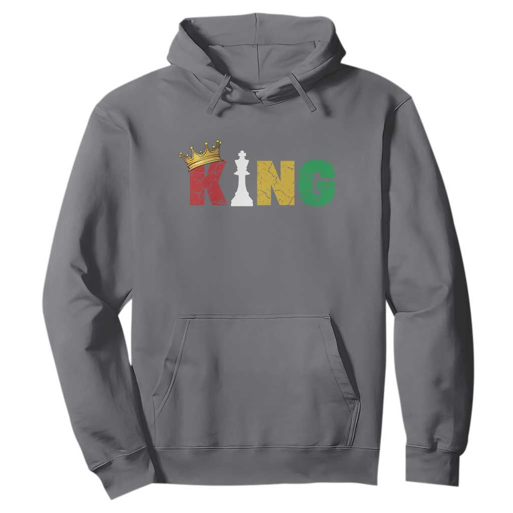 Funny Juneteenth King Hoodie Black Father Chess African American