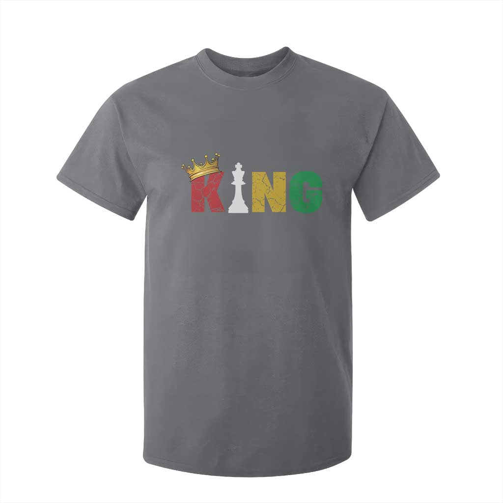 Funny Juneteenth King T Shirt For Kid Black Father Chess African American