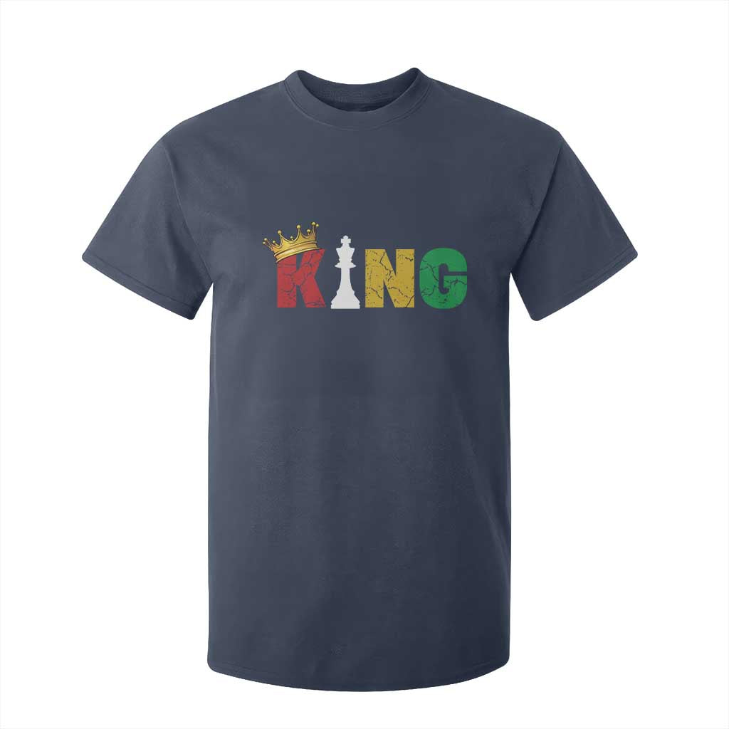 Funny Juneteenth King T Shirt For Kid Black Father Chess African American