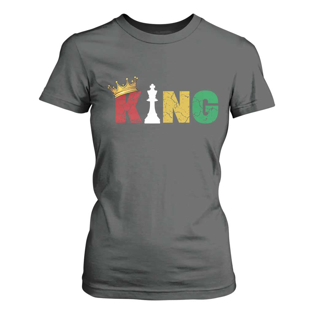Funny Juneteenth King T Shirt For Women Black Father Chess African American