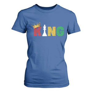 Funny Juneteenth King T Shirt For Women Black Father Chess African American