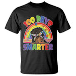 Funny 100 Days Smarter Afro African American Girl T Shirt 100th Day Of School