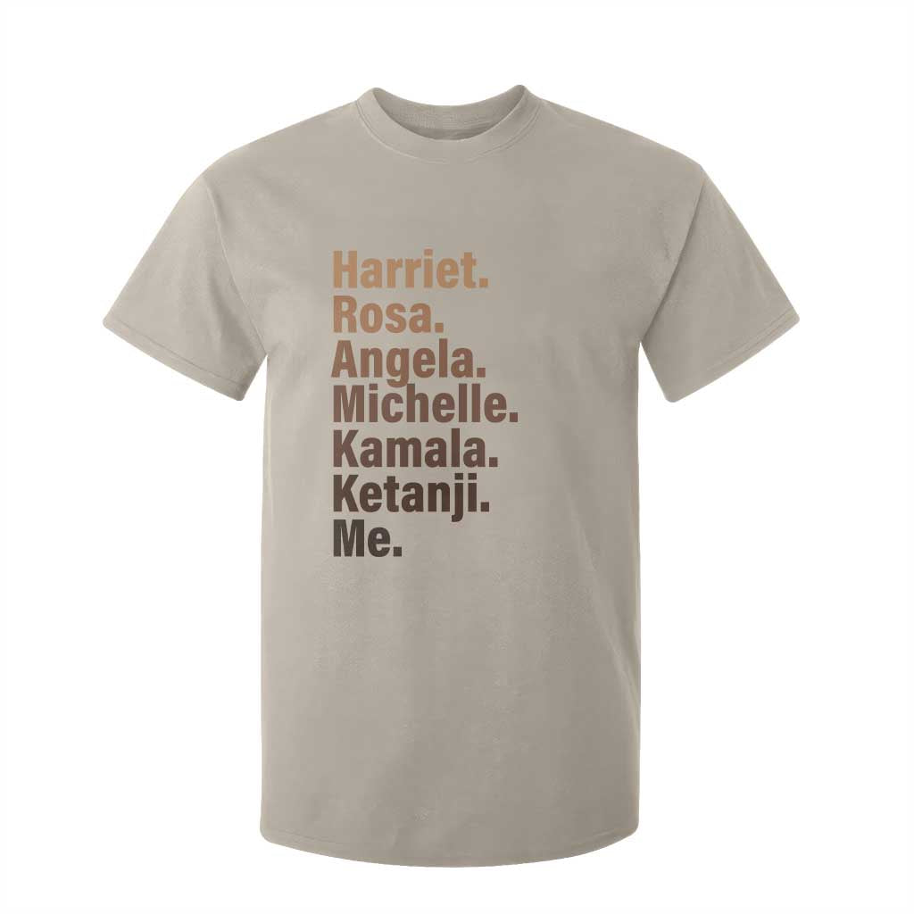 Melanin Black Pride T Shirt For Kid Harriet Rosa Angela Michelle Kamala Ketanji Me Black Leaders