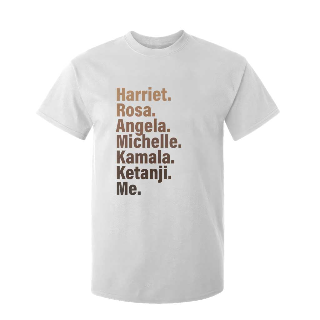 Melanin Black Pride T Shirt For Kid Harriet Rosa Angela Michelle Kamala Ketanji Me Black Leaders