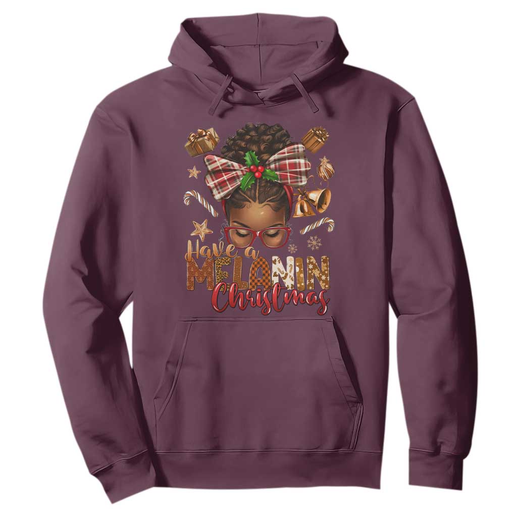 Have A Melanin Christmas African American Girl Hoodie