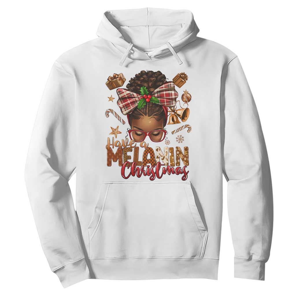 Have A Melanin Christmas African American Girl Hoodie