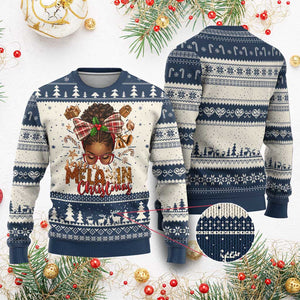 Have A Melanin Xmas African American Girl Ugly Christmas Sweater