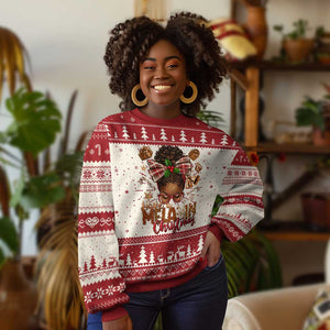 Have A Melanin Xmas African American Girl Ugly Christmas Sweater