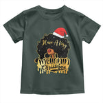 Have A Melanin Christmas African American Santa Girl Toddler T Shirt