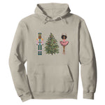 Funny Black Ballerina Afro Nutcracker African American Christmas Hoodie