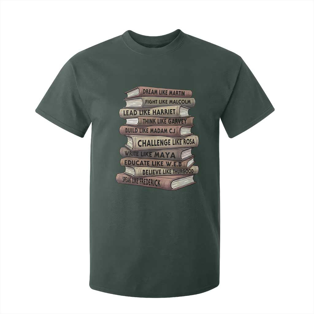 Black History Month African American Leaders Teacher Book Lover T Shirt For Kid