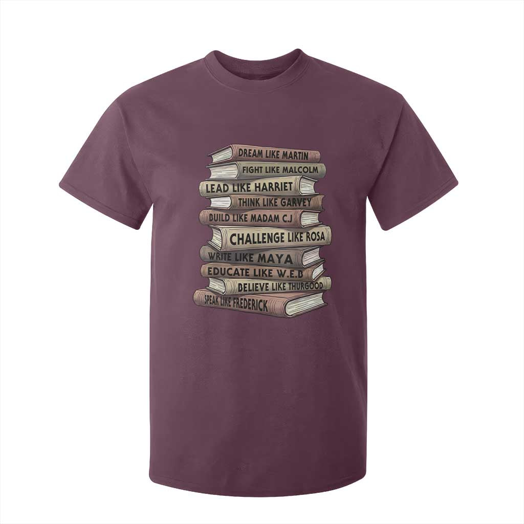 Black History Month African American Leaders Teacher Book Lover T Shirt For Kid