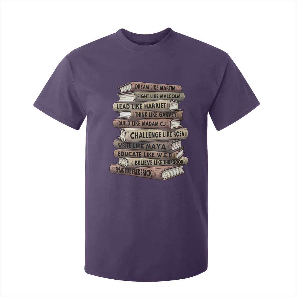 Black History Month African American Leaders Teacher Book Lover T Shirt For Kid