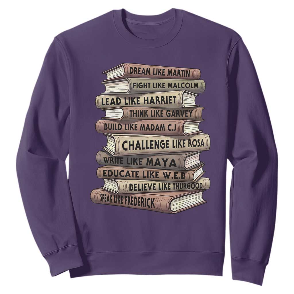 Black History Month African American Leaders Teacher Book Lover Sweatshirt