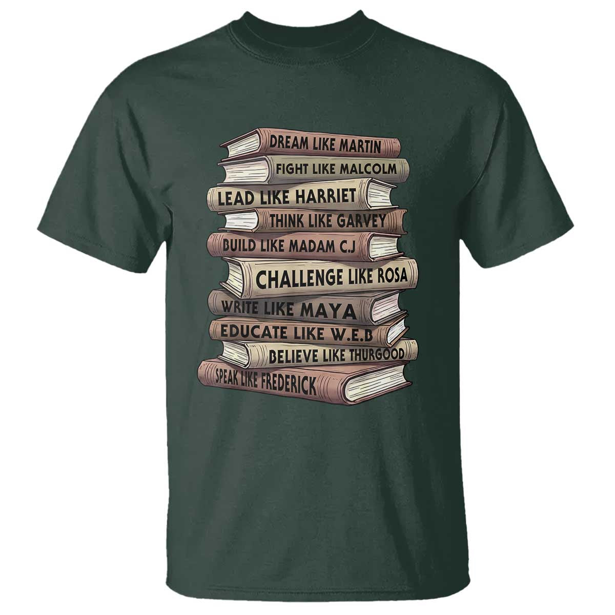 Black History Month African American Leaders Teacher Book Lover T Shirt