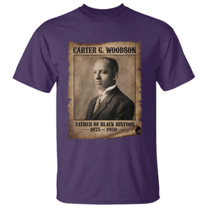 Carter G Woodson T Shirt Father Of Black History Month Old Paper Graphic